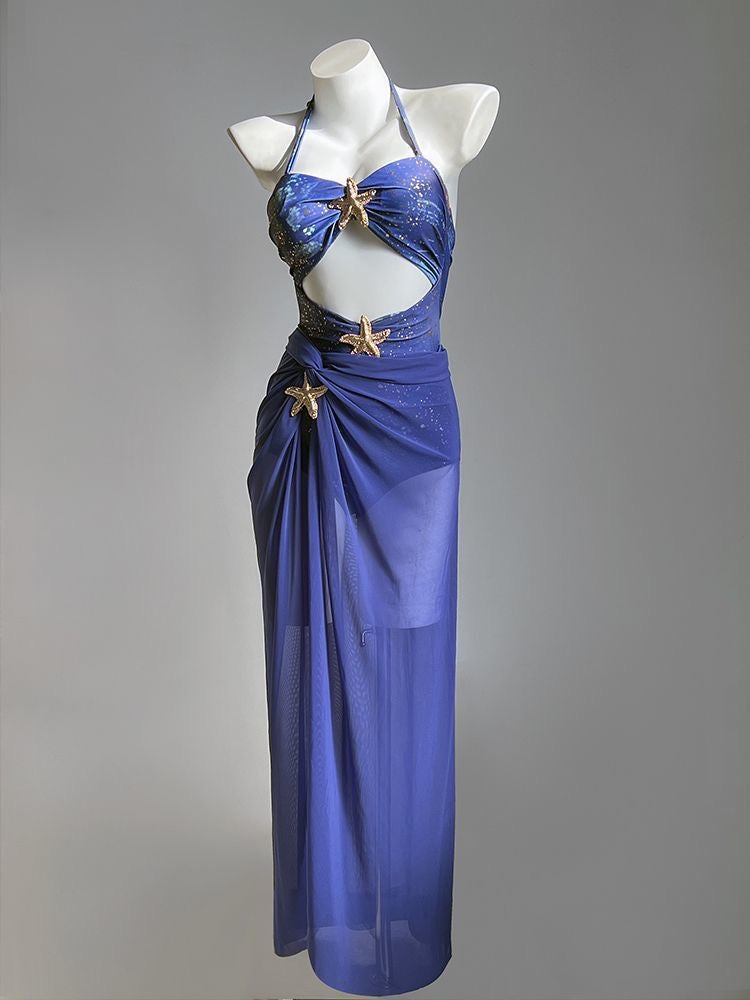 Sea Stars Monokini with Skirt